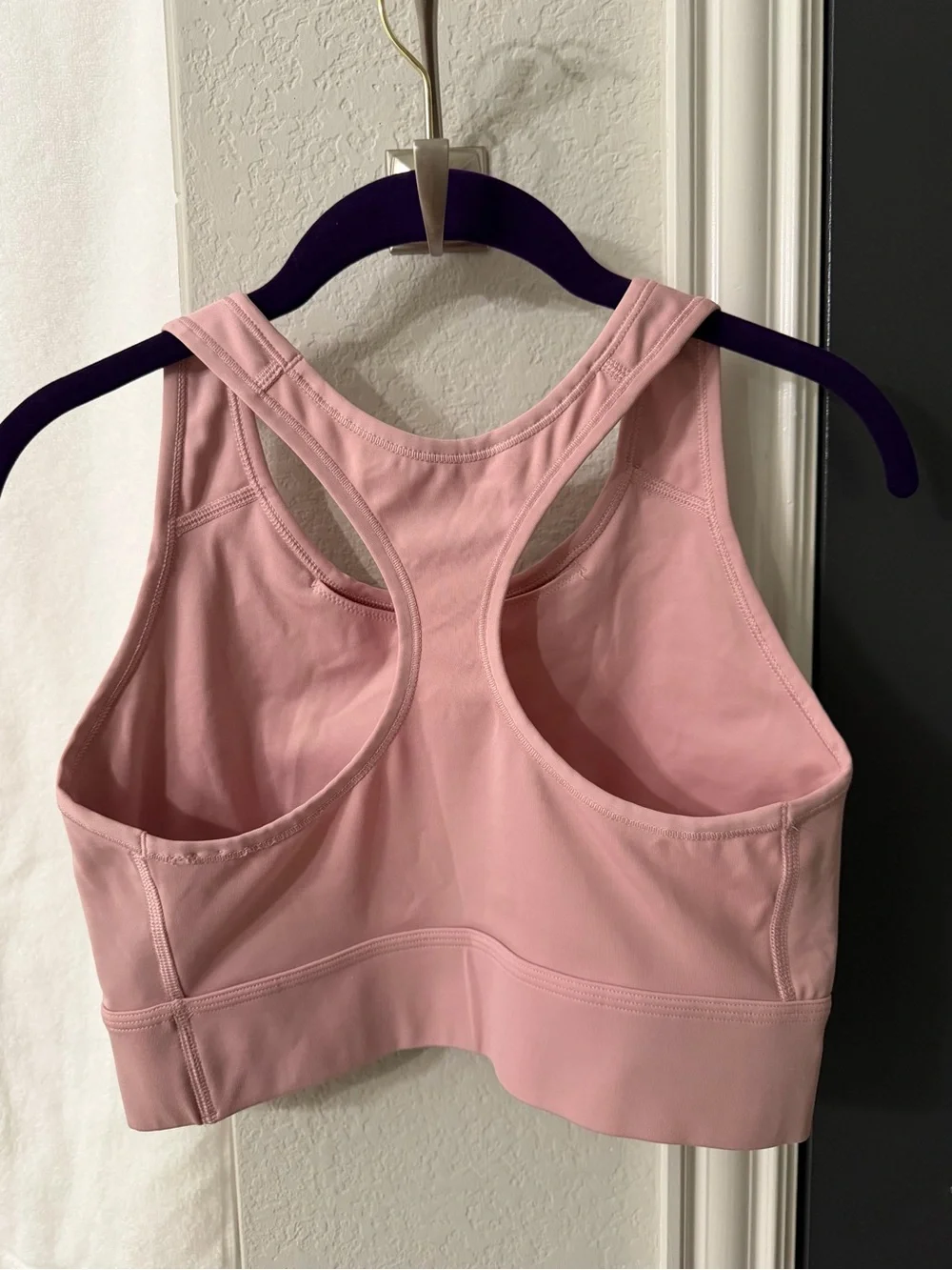 Nike Dri-FIT Racerback Medium Support Sports Bra Pink Large